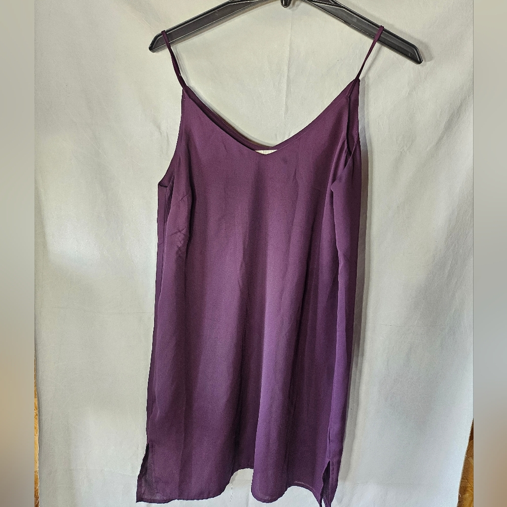 Meraki Deep Purple Camisole Top Meraki purple tank top medium, long.